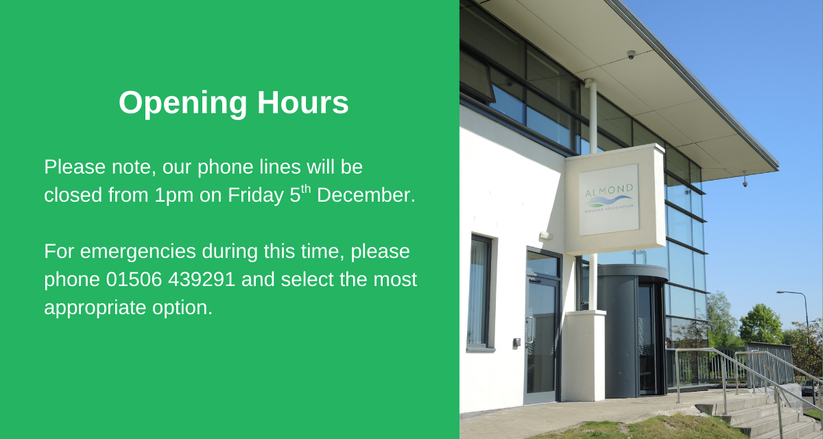Phone lines will close at 5pm on Friday 5th December